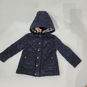 Burberry Brit Quilted Toddler Jacket Navy 3Y